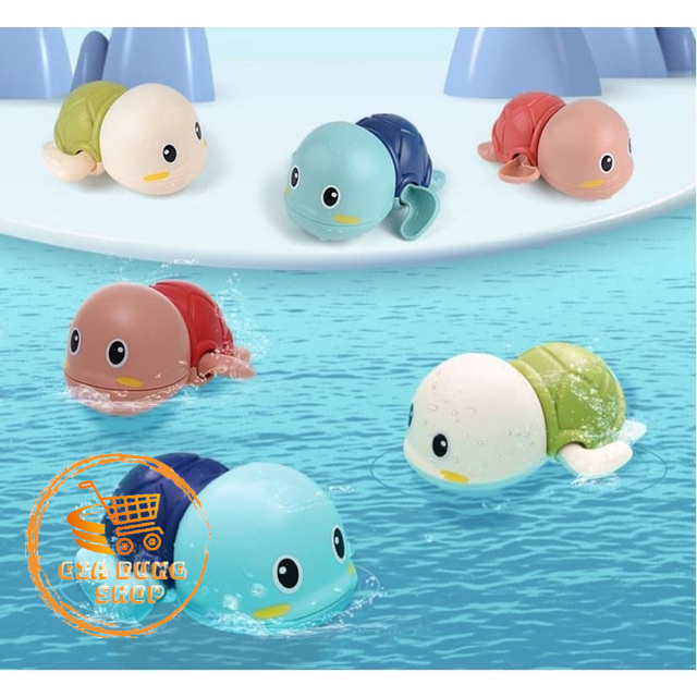 Rùa Con Tự Bơi Trong Nước Bằng Dây Cót Cho Bé