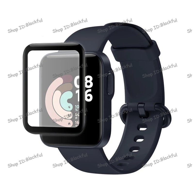 REDMI Kính Cường Lực Viền Cong 3d Bảo Vệ Màn Hình Đồng Hồ Xiaomi Mi Band Lite