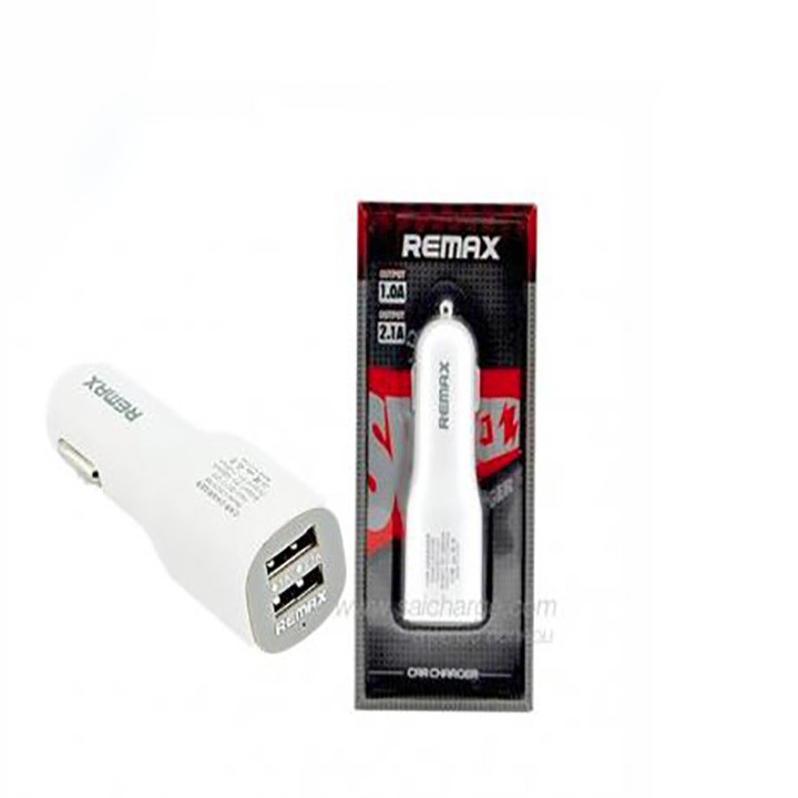 Cóc sạc xe hơi Remax 2 cổng USB .