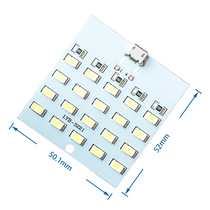 Set 4 Đèn LED 20 Bóng Siêu Sáng Có Giá Đỡ Điện Thoại Tiện Dụng
