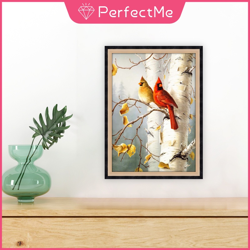 Bộ Tranh Đính Đá Tự Làm Kích Thước 30X40Cm Họa Tiết Chim Đơn Giản Hiện Đại Trang Trí Nội Thất