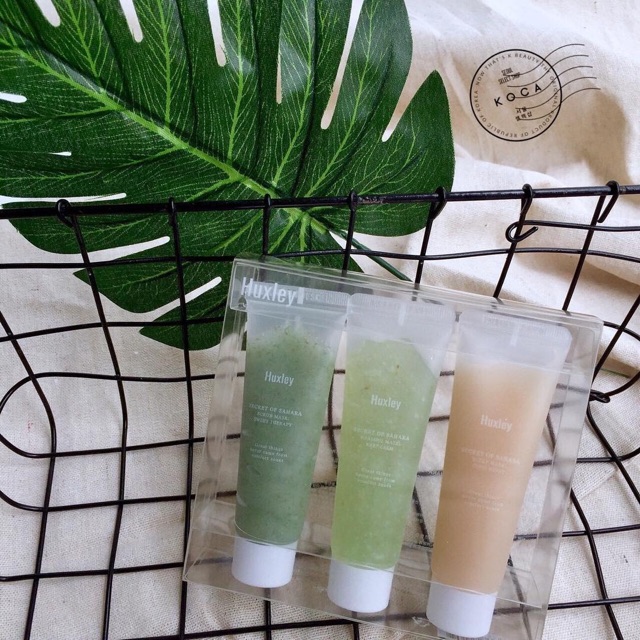 Set mặt nạ + tẩy da chế Huxley