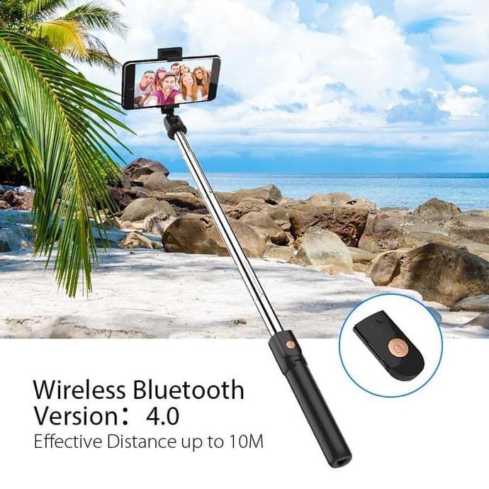 Gậy Chụp Ảnh Tự Sướng Kết Nối Bluetooth Kèm Điều Khiển Từ Xa | BigBuy360 - bigbuy360.vn