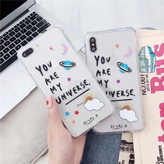 Ốp lưng Iphone silicone - Universe