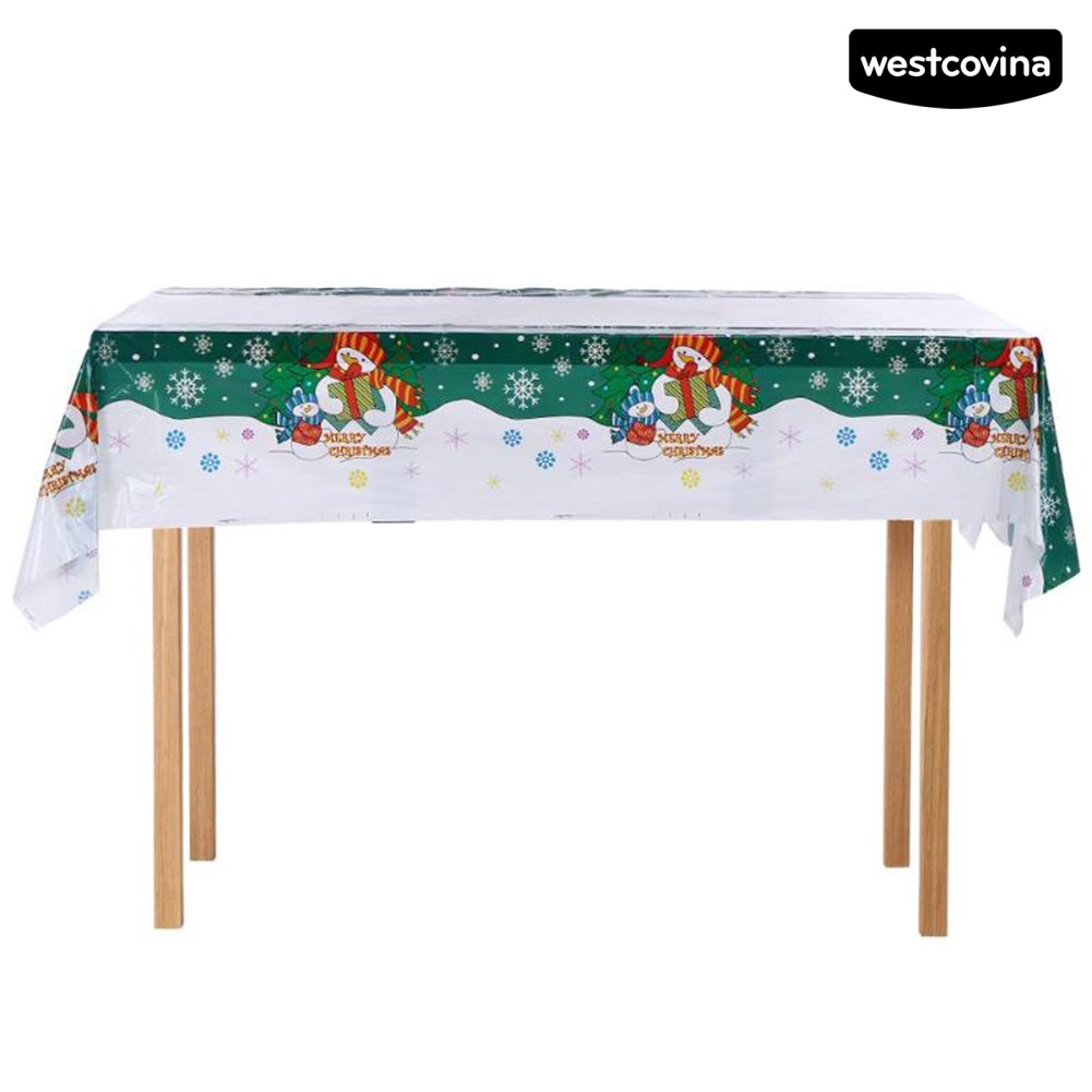 Vỏ bọc khăn trải bàn chống thấm nước hình ông già Noel/người tuyết