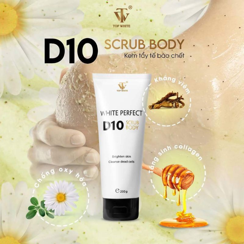 Tẩy da chết D10 Top White