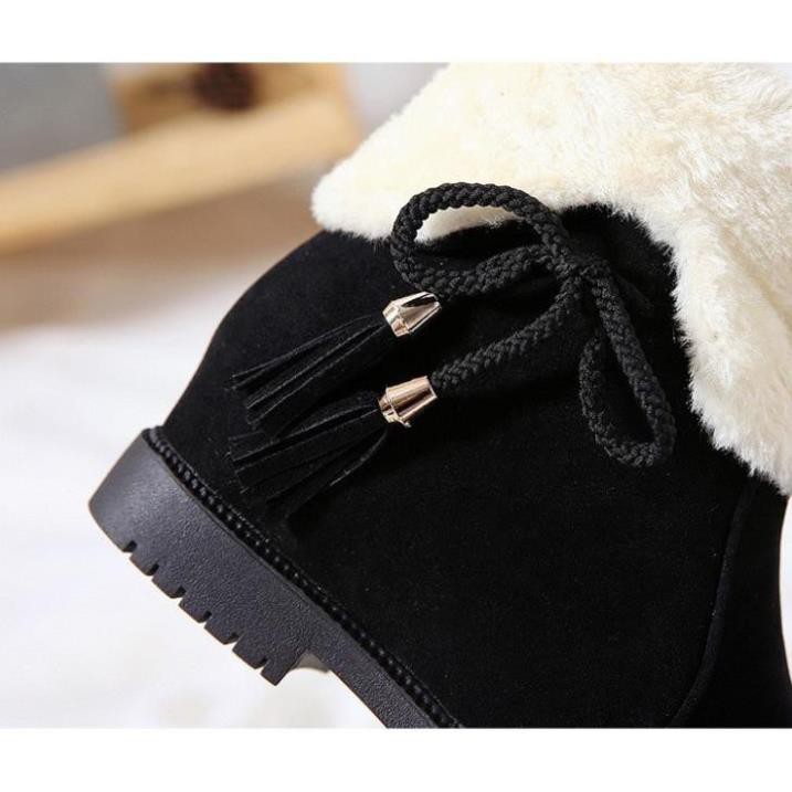 [Hàng Có Sẵn] [Hàng Có Sẵn] BỐT NỮ ĐỘN ĐẾ LÓT LÔNG - BỐT NỮ CAO CỔ - ĐẾ CAO 3CM | BigBuy360 - bigbuy360.vn