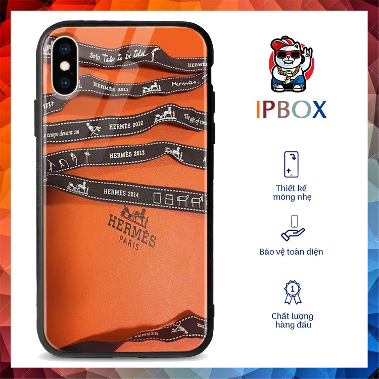 Ốp Đẹp Iphone 12 In Hình Hermes IPBOX Iphone 5S/6/6Plus/6S/6S Plus/7/7Plus/8/8Plus/X/Xs/Xs Max/11/11 Promax/12/12Promax