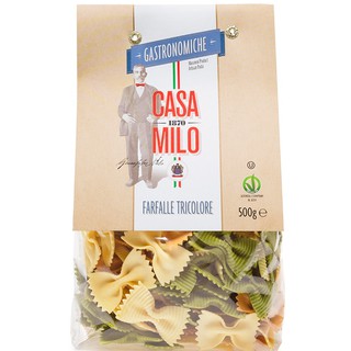 Mì Nui RAU CỦ 3 màu hình nơ hiệu Casa Milo 500g