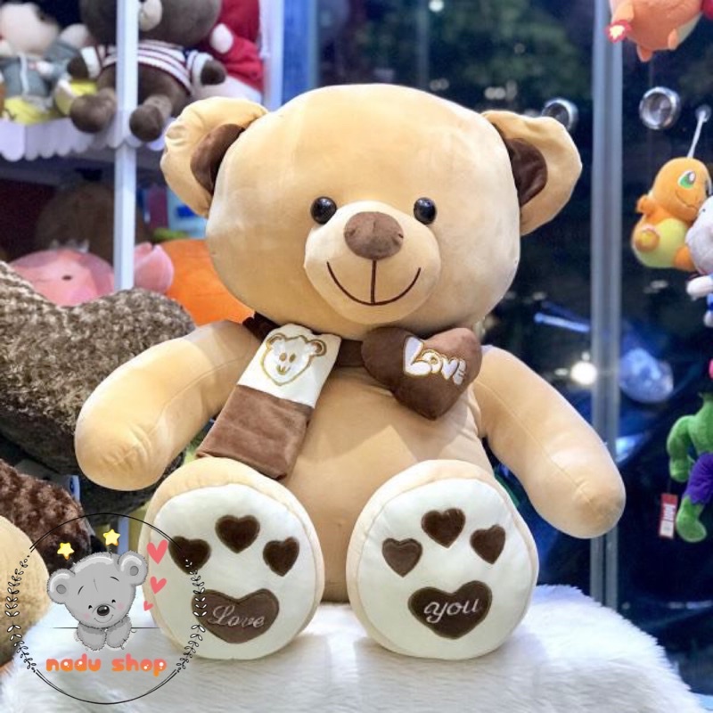 Gấu Bông Teddy Quàng Khăn 1m