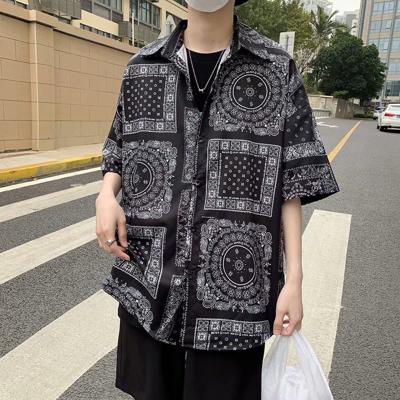 Áo sơ mi tay ngắn thời trang phong cách Hàn Quốc cho nam