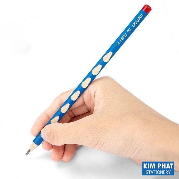 Hộp 12 bút chì thông minh có định vị tay cầm giúp trẻ tập viết, tặng kem gọt bút chì