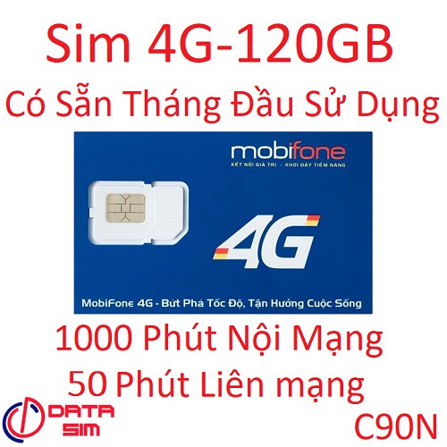 Sim 4G thần tài mobifone mỗi ngày 4GB 1000 phút mobi 50 phút liên mạng có sẵn tháng đầu