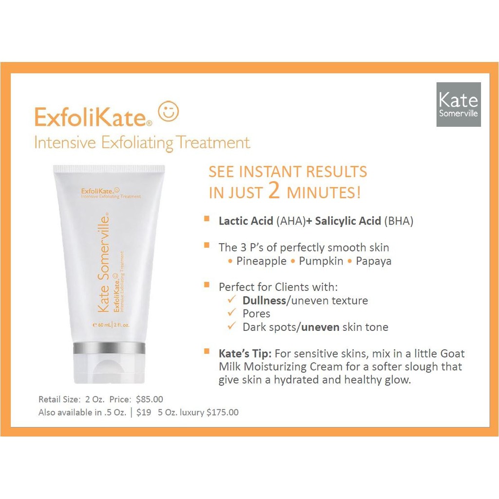 KATE SOMERVILLE  Tẩy tế bào chết ExfoliKate® Intensive Pore Exfoliating Treatment