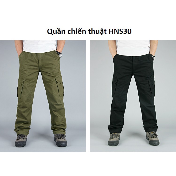 Quần lính chiến thuật nhiều túi HNS30 4 màu trẻ trung