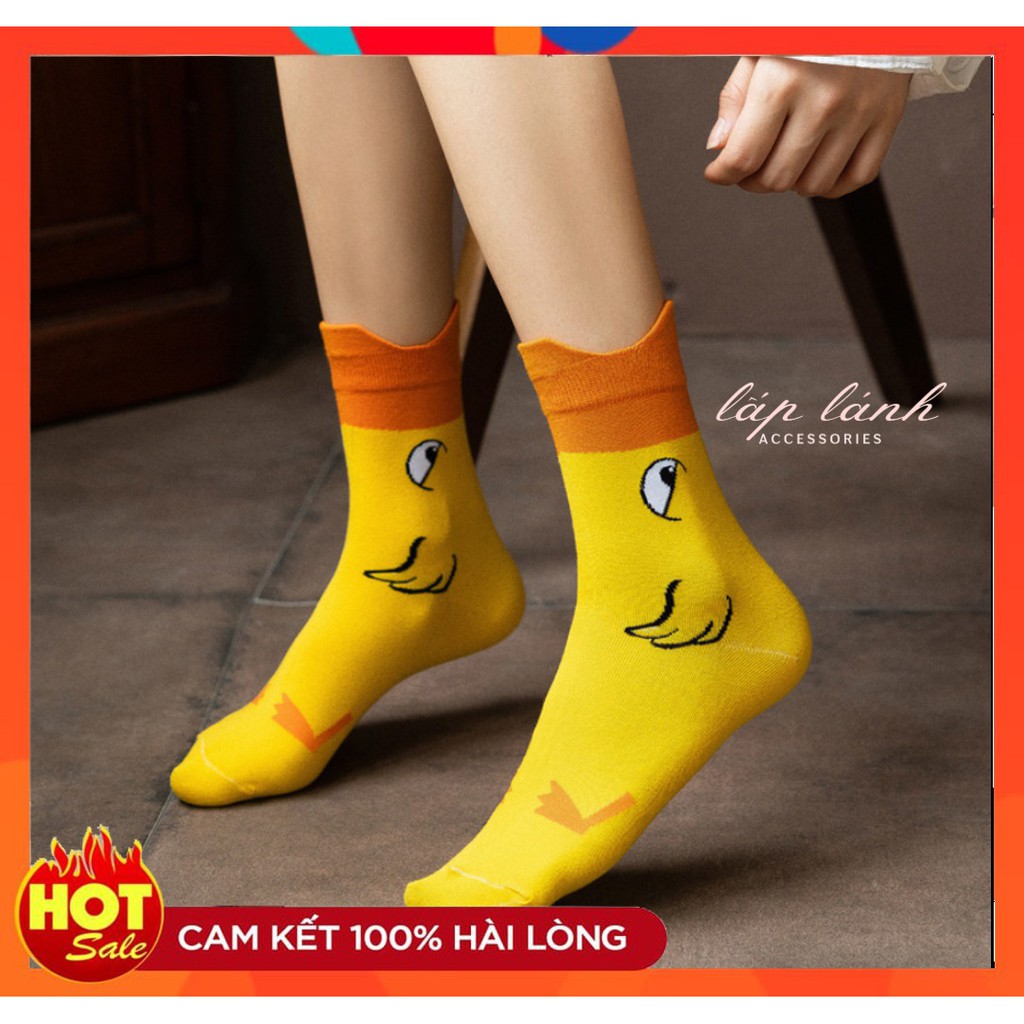 [Có sẵn] TẤT VỚ CỔ CAO HÌNH CHÚ CHIM MẶT QUẠU DỄ THƯƠNG ĐÁNG YÊU QUÀ TẶNG TÌNH YÊU Ý NGHĨA VALETINE VO008