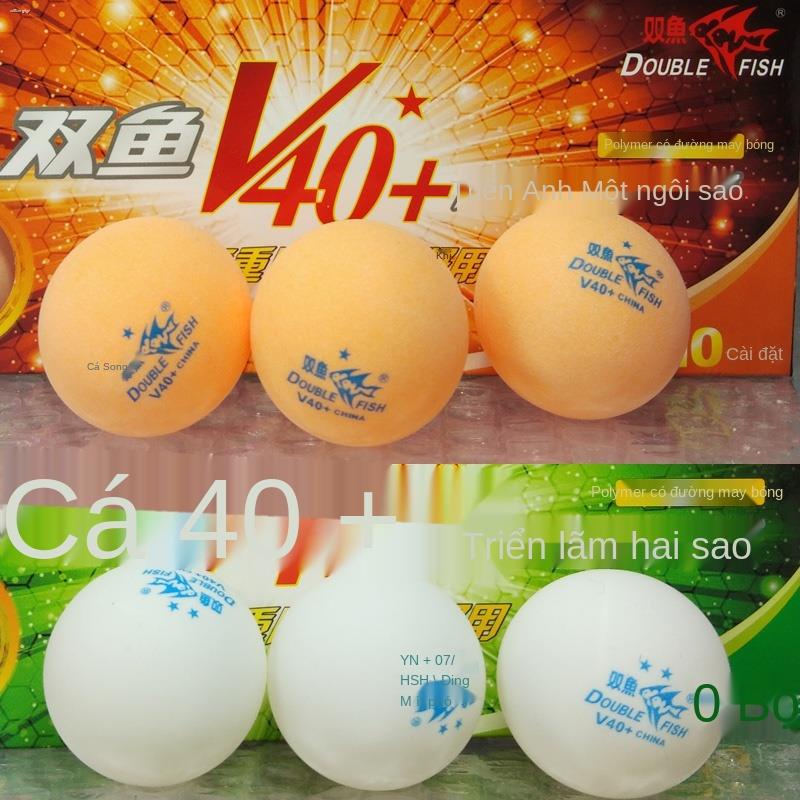 ↂSong Ngư Bóng bàn Không có Sao Samsung 2 Vàng 1 Trắng Thi đấu chuyên nghiệp Quả Đào tạo Đóng hộp Vật liệu mới đường may