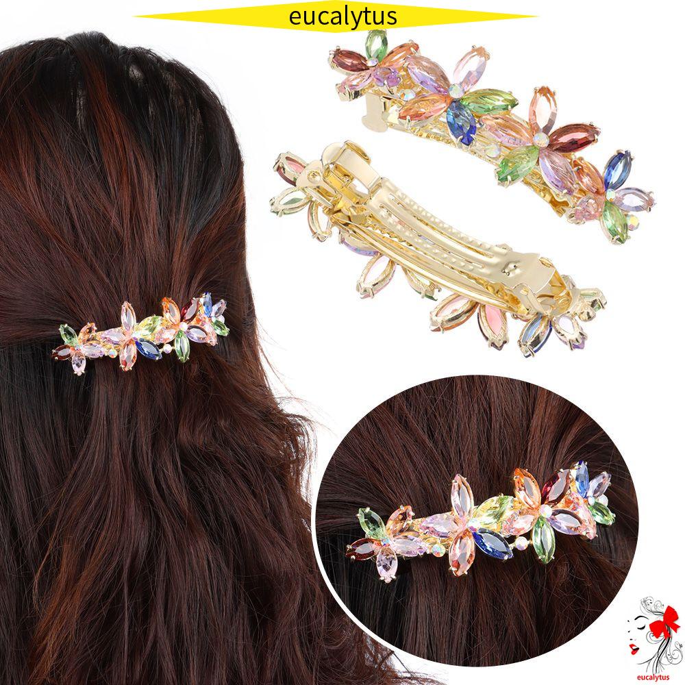 🌸Trẻ em🌸 Kẹp Tóc Hình Chú Vịt Đính Đá Dễ Thương Cho Nữ
