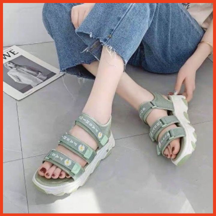 Giày Dép Sandal Nữ Học Sinh 3 Quai Ngang