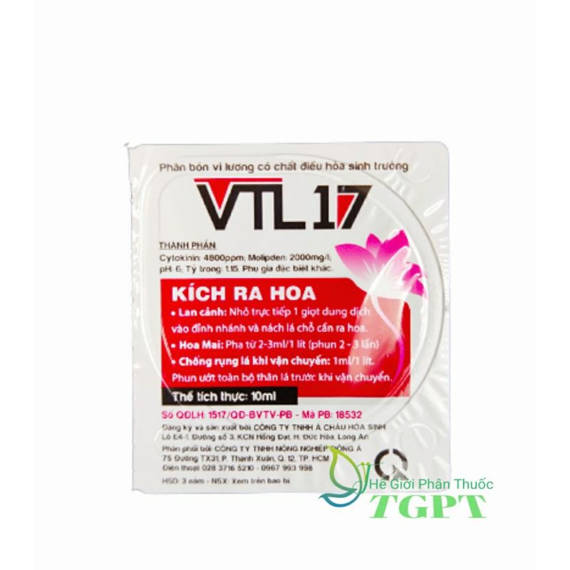 Kích Ra Hoa VTL 17 - Kích Ra Hoa Trực Tiếp Trên Đầu Ngọn - 10ml