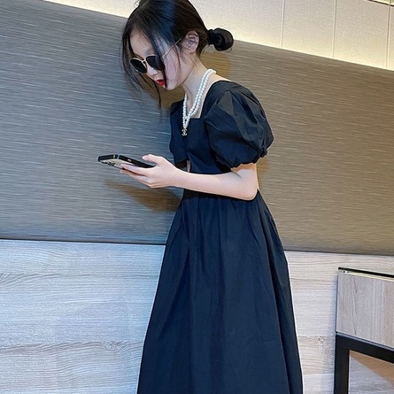 ❀Hàng giao ngay❀quần áo trẻ em Đầm Dài Mỏng Cổ Vuông Tay Phồng Phong Cách Hàn Quốc Thời Trang Mùa Hè Mới 2022 Cho Bé Gái 8-14 Tuổi