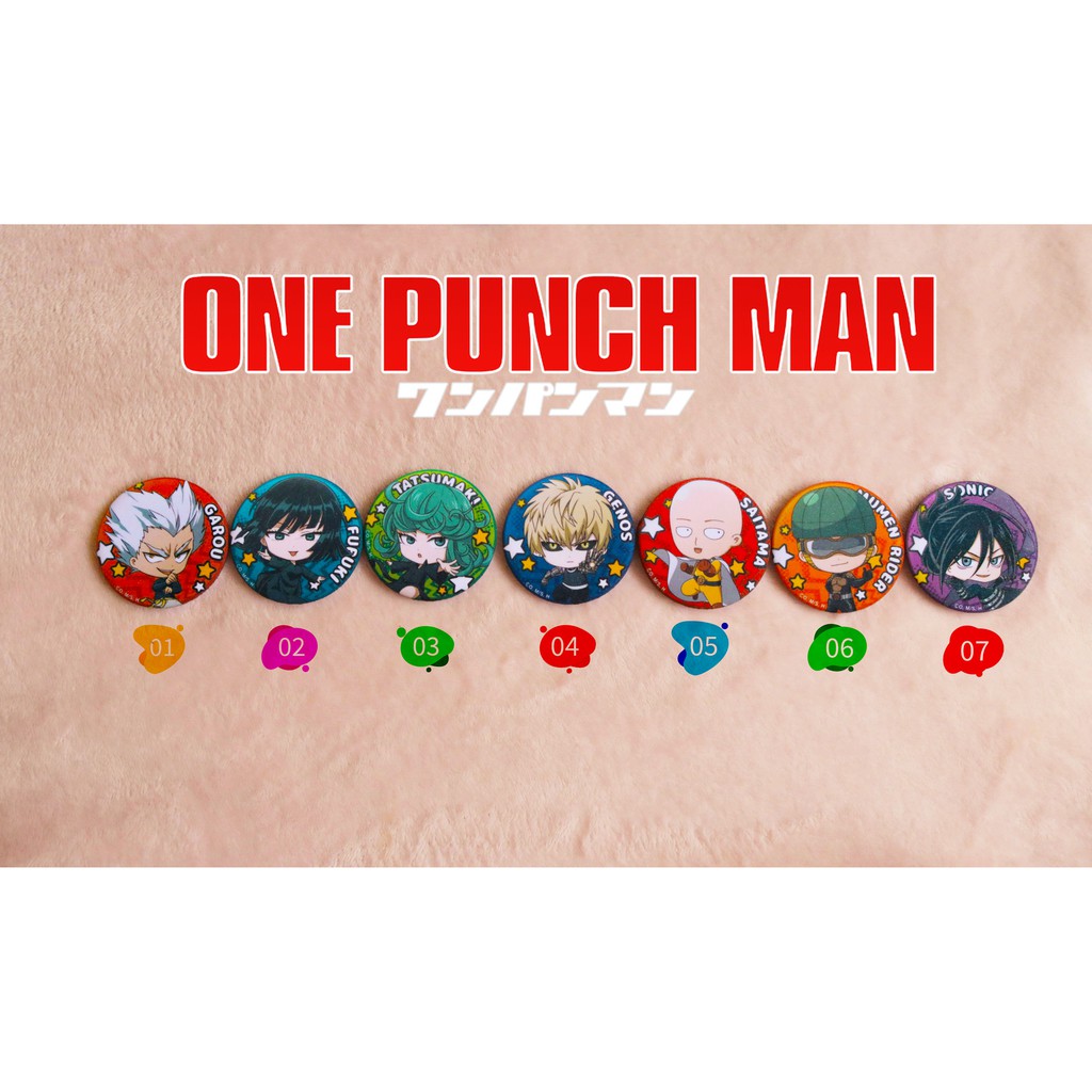 Huy hiệu One Punch Man Anime lấp lánh