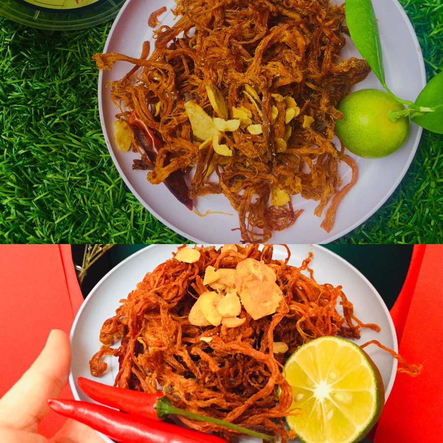 Khô Heo Cháy Tỏi Sako Foods giòn ngon đậm vị, Hộp 200g, đồ ăn vặt siêu ngon - Nuti Vegan | BigBuy360 - bigbuy360.vn