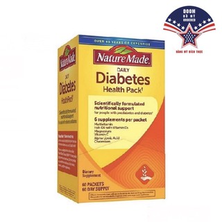 HÀNG MỸ - Sản phẩm hỗ trợ Nature Made Diabetes Health Pack, 60 gói