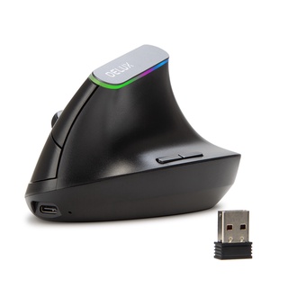Chuột không dây Delux M618DB 2.4GHz BT 4.0 4000DPI cho máy tính