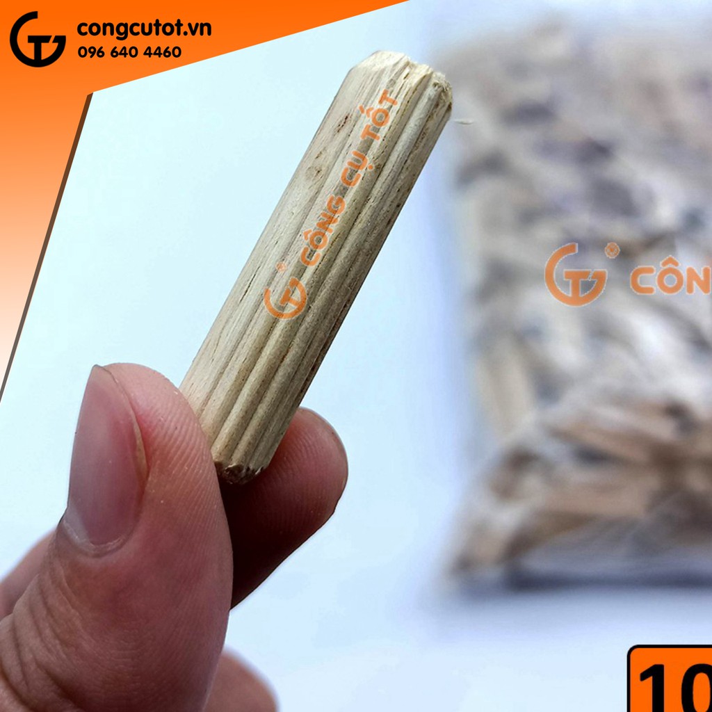 Chốt gỗ Tần Bì 10ly 40mm túi 1kg tối thiểu 450con