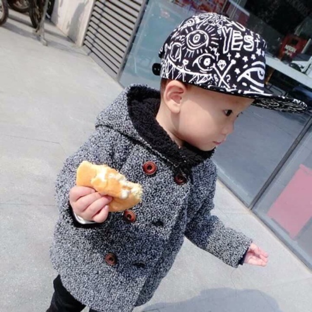 Áo khoác dạ cho bé trai