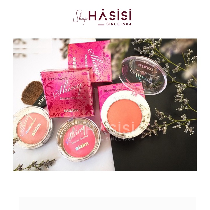 PHẤN MÁ HỒNG AIZIM - Professional Marble Blusher ( HỘP BẠC )