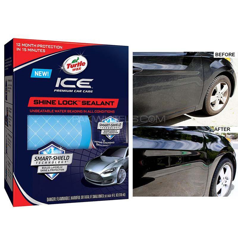 NANO SEALANT TĂNG ĐỘ BÓNG VÀ BẢO VỆ BỀ MẶT SƠN, NHỰA, KIM LOẠI, KÍNH TURTLE WAX ICE PREMIUM CAR CARE SHINE LOCK SEALANT
