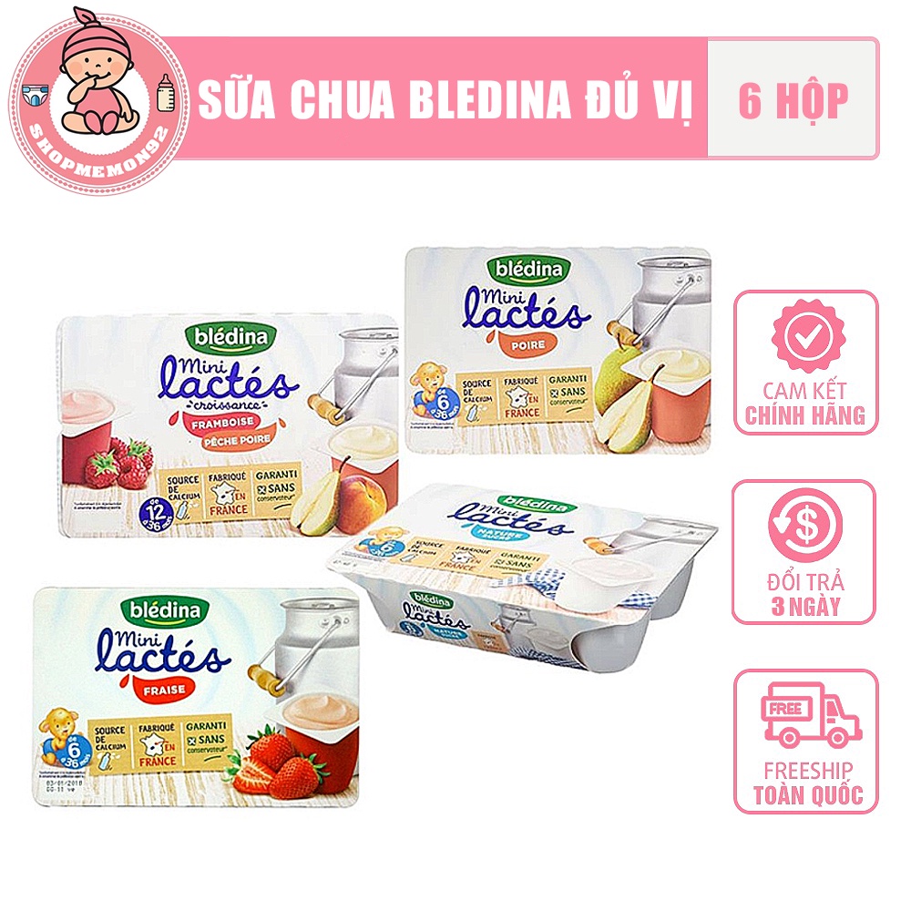 Sữa chua BLEDINA đủ vị date mới nhất - Hàng mới đi về đường Air