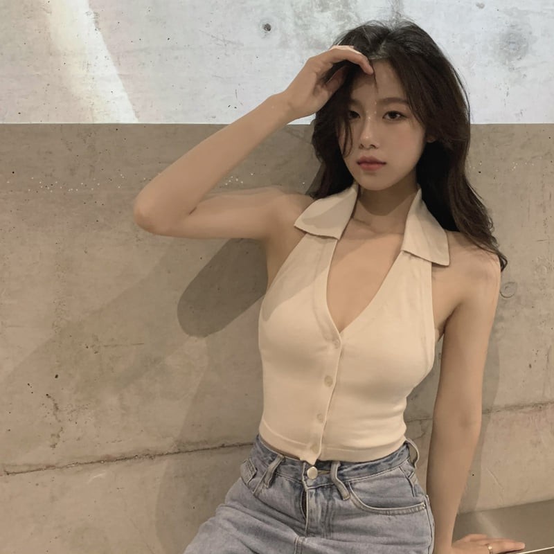áo croptop kểu ôm nữ tay ngắn ôm body kiểu hàn quốc LUHASO CT 103 | BigBuy360 - bigbuy360.vn
