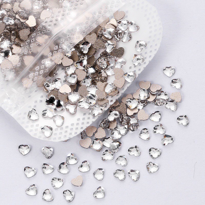 Set 10 phụ kiện đá trang trí móng tay 3D dành cho Nail