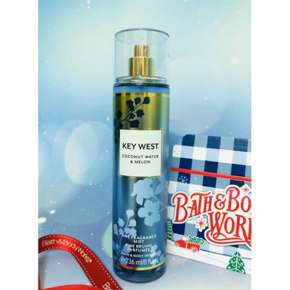 |NEW| ❤️MOOMOO❤️ Xịt thơm toàn thân Key West - Bath &amp; Body Works (236ml)