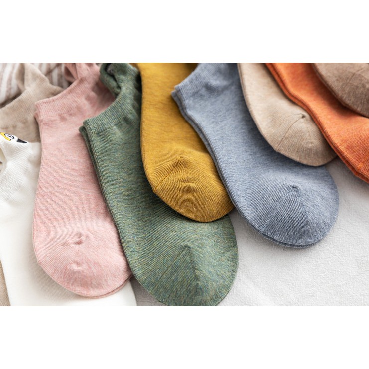 Vớ ngắn unisex thêu hoạt hình dễ thương