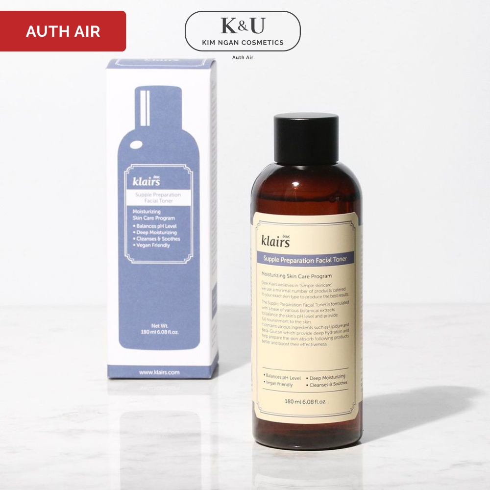 Nước Hoa Hồng Klairs Supple Preparation Toner - 180ml - Xuất Xứ Hàn Quốc | BigBuy360 - bigbuy360.vn