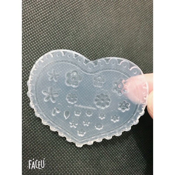 Khuôn silicon nail gấu, nơ, hoa, dấu chân trái tim làm charm nail hot, khuôn silicon đắp bột làm móng nghệ thuật
