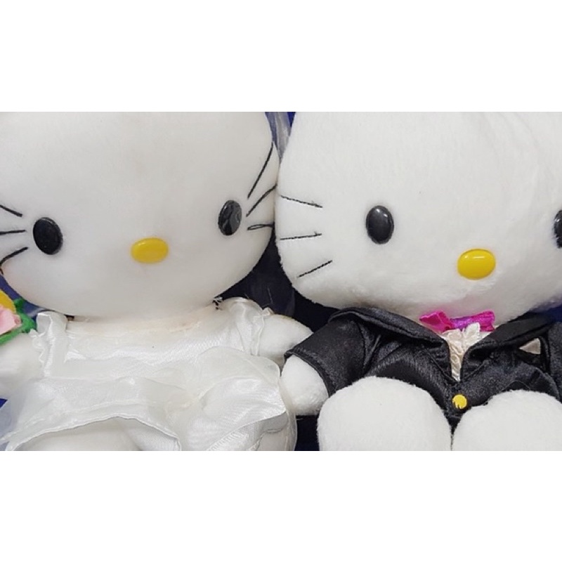 Gấu bông Kitty cặp cô dâu + chú rễ