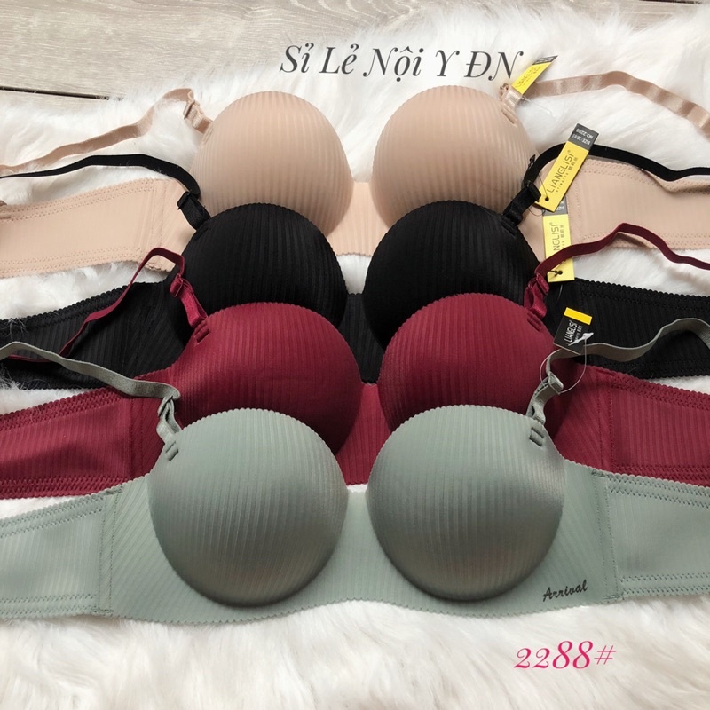 Áo Lót Su Không Gọng Nâng Ngực Mút  Dày4cm Chống Tụt Mã 2288 Nâng Đỡ Ngực Quả Ngang