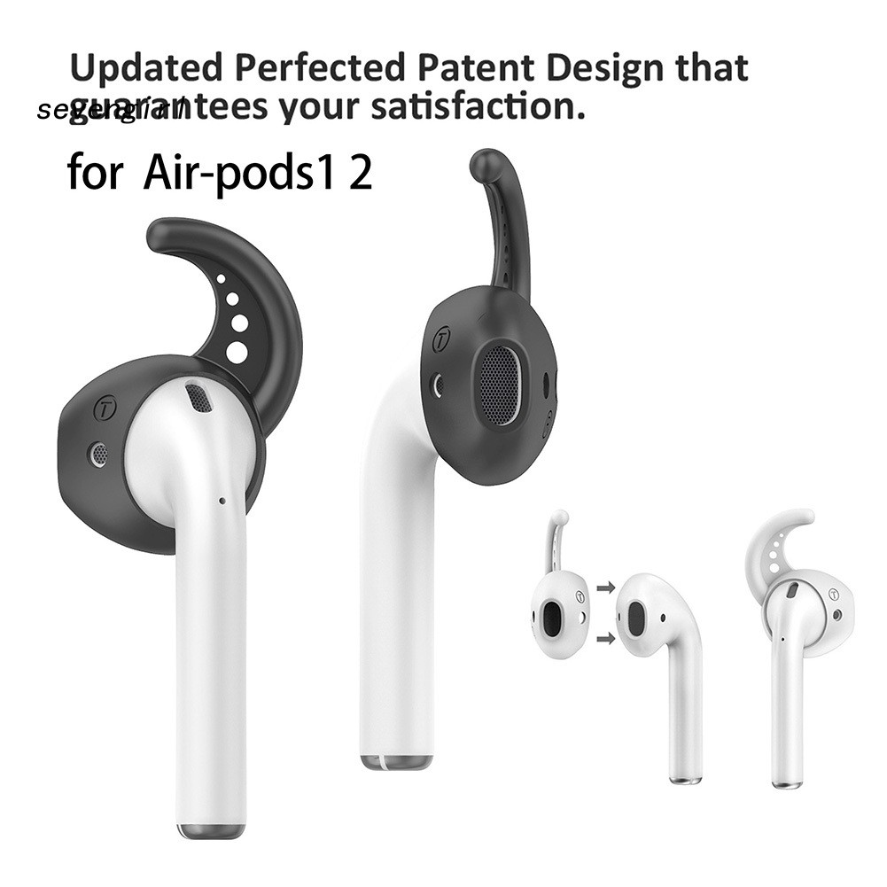 2 Nút Tai Nghe Bằng Silicon Chống Thất Lạc Cho Airpods 1 2