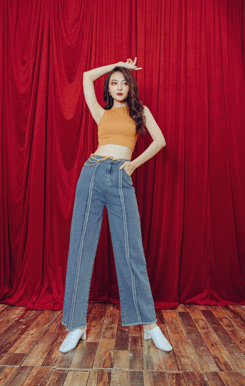 CCHAT Quần jean vắt chỉ ngược thân Q 656 | BigBuy360 - bigbuy360.vn