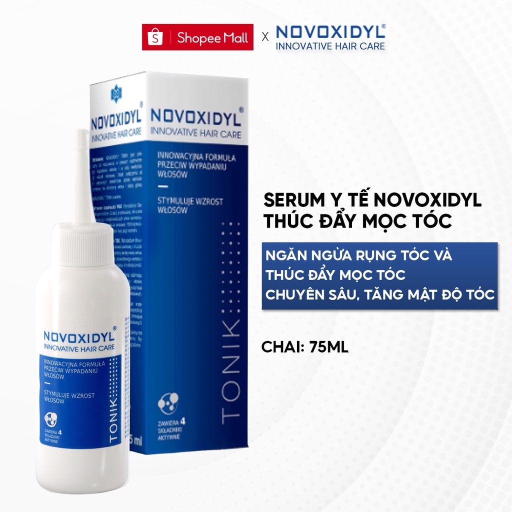 (CHÍNH HÃNG) Dầu ủ / Serum Novoxidyl chống rụng tóc giúp tóc tăng trưởng tốt, bóng đẹp - Nhập khẩu Ba Lan