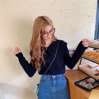 áo len đỏ cổ nơ xinh xắn