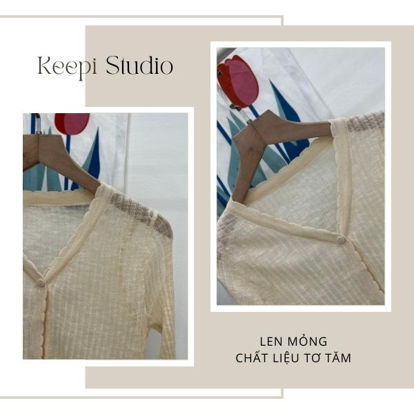 Áo Len Tơ Tằm Keepi Studio. Không Phai Màu, Không Bai Nhão, Không Xù Lông