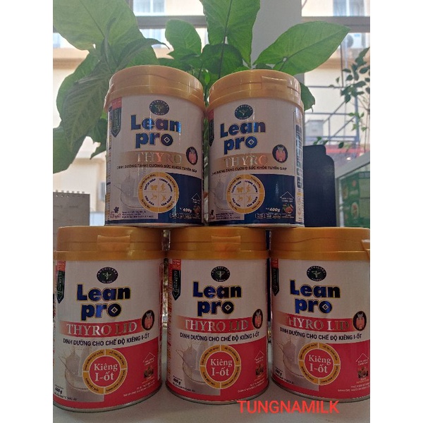 Sữa bột LEAN PRO THYRO hương việt quất, lon thiếc 400g- 900g