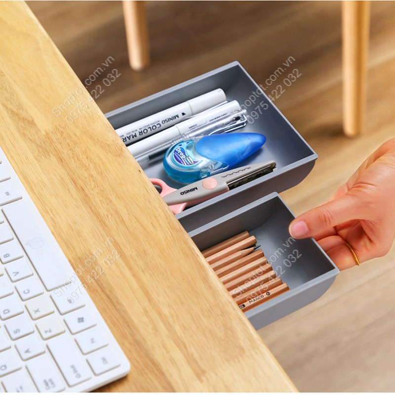 NGĂN KÉO GẮN BÀN MINI ĐỂ ĐỒ THÔNG MINH NHIỀU KÍCH CỠ