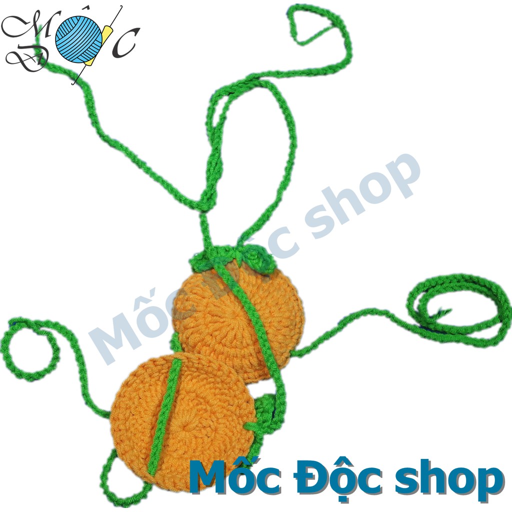 [Hỏa tốc HCM] Đồ bơi bikini len cho bé gái sơ sinh - 1 tuổi - trái cam